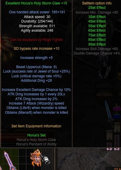 Excellent Horus Holy Storm Claw